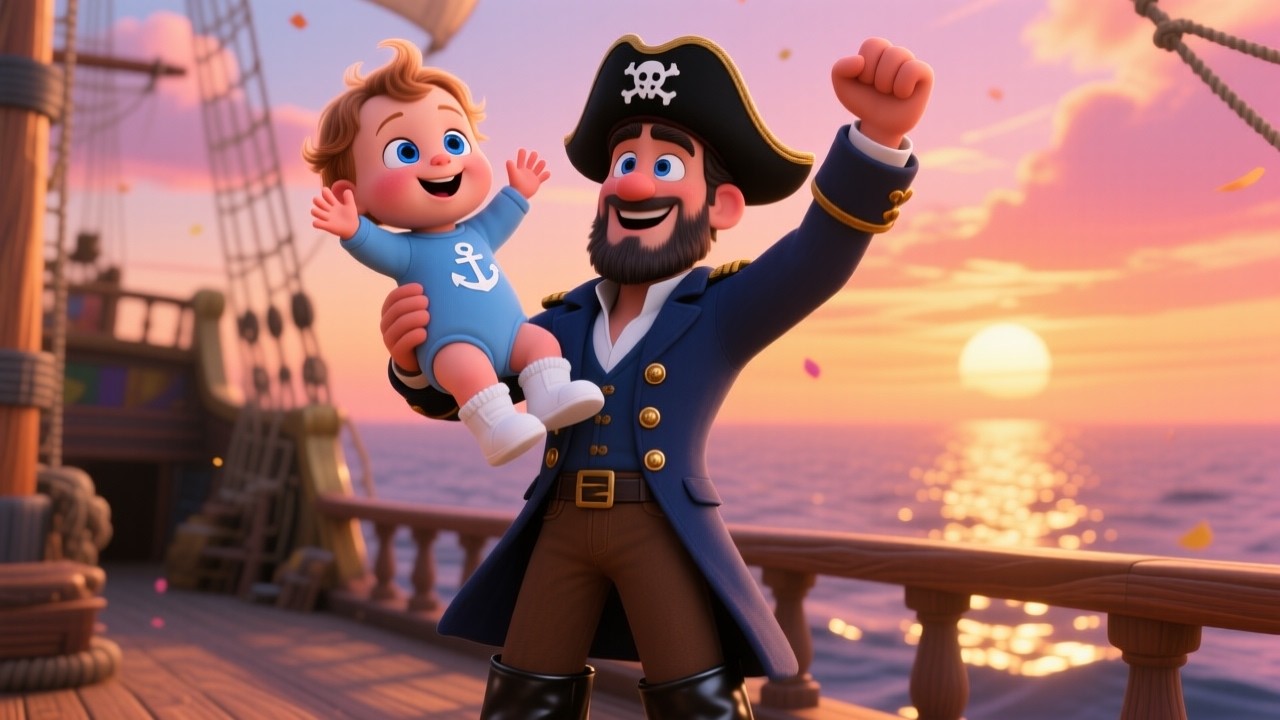 Pirate 123 Ship Song 🏴‍☠️🚢 | Learn Numbers 1 to 10 for Kids | Counting Adventure