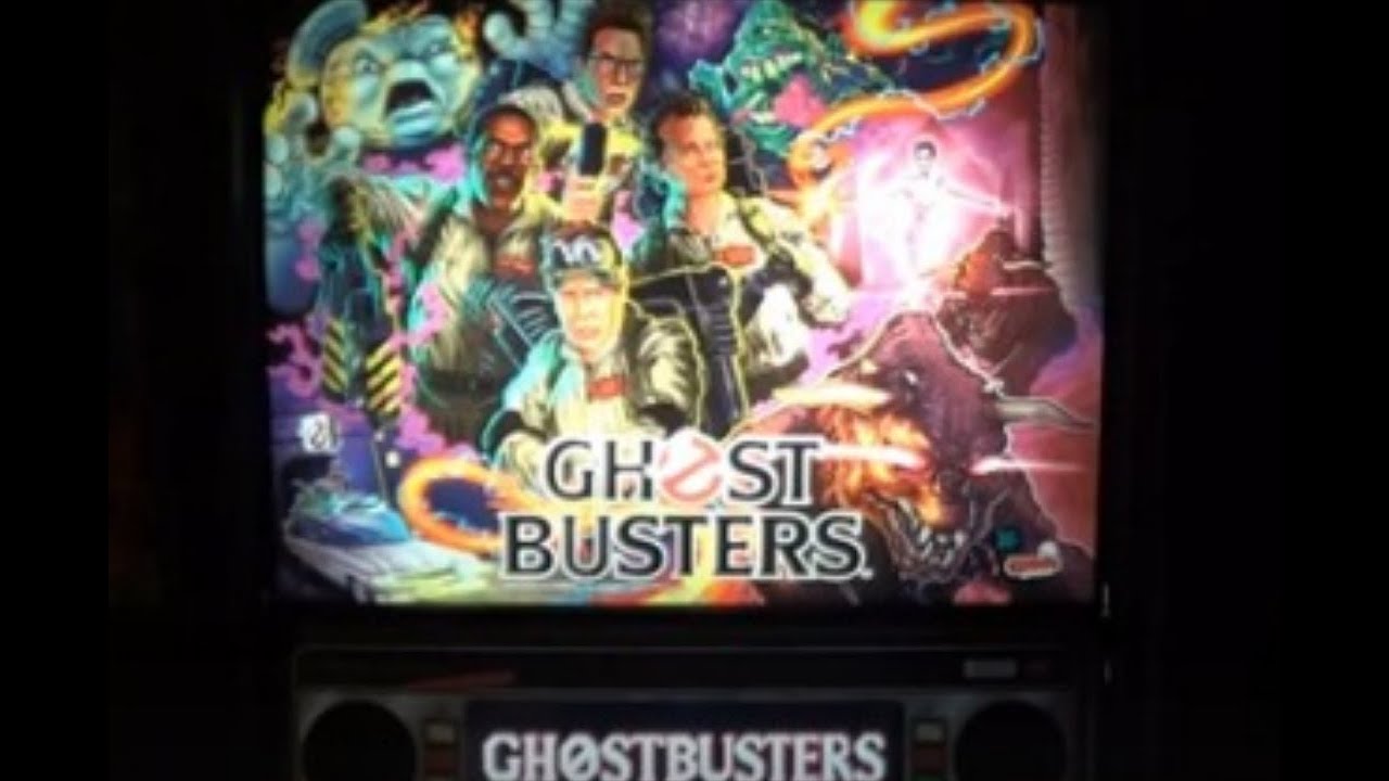 GHOSTBUSTERS PINBALL MACHINE - BY STERN 2016 COLOR DMD