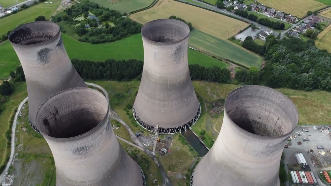 Fiddlers Ferry Power Station in 4K