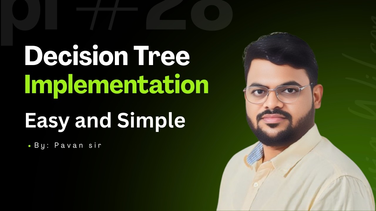 Decision Tree Implementation So Easy You’ll Be Shocked 😲 | Hindi ML Tutorial (Beginner Friendly)
