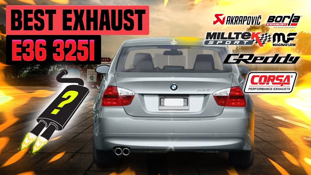 BMW E36 Exhaust Sound 325i M50 🔥 Muffler Delete,Stock,Supersprint,Eisenmann,Scorpion,Turbo,Upgrade+