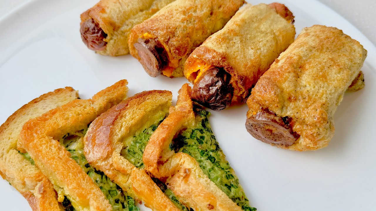 رول صبحانه ترد و سریع با ایرفرایر | Crispy Quick Breakfast Roll in the Airfryer
