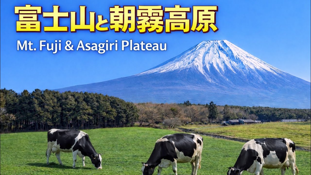 日本の絶景・富士山と朝霧高原｜Scenic Mt. Fuji in Japan[4K]#fuji #japan #富士山#絶景 