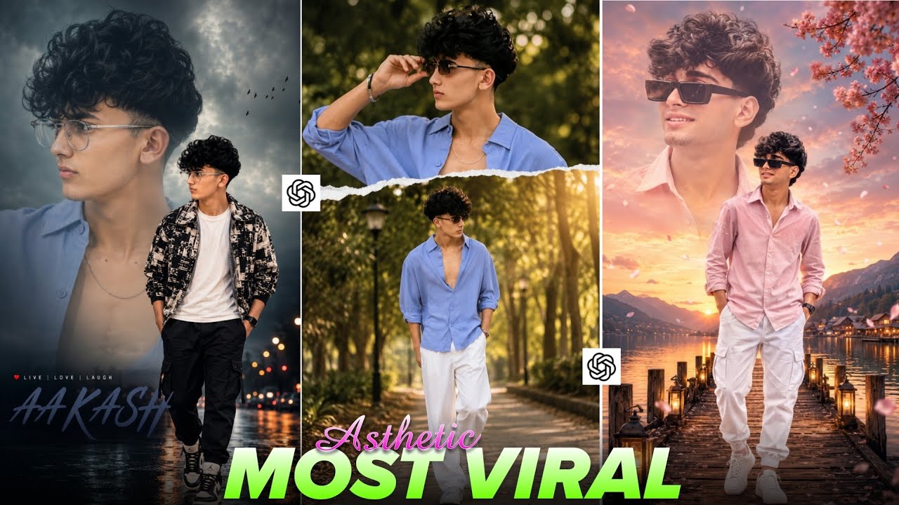 Instagram Trending Aesthetic AI Photo Editing Prompt | ChatGPT Viral Collage Photo Tutorial
