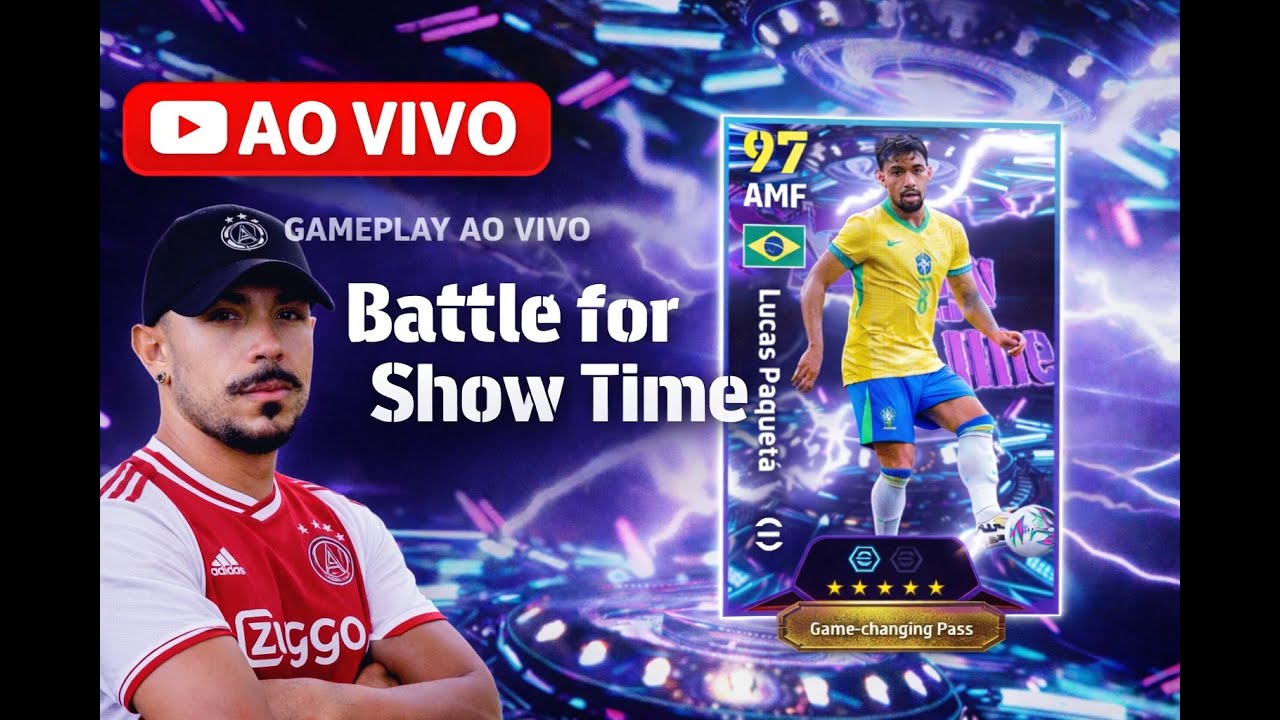 AO VIVO NO EFOOTBALL!🔥EM BUSCA DO PAQUETÁ SHOW TIME + ÉPICO GRÁTIS🔥 PACK OPENING !!😱