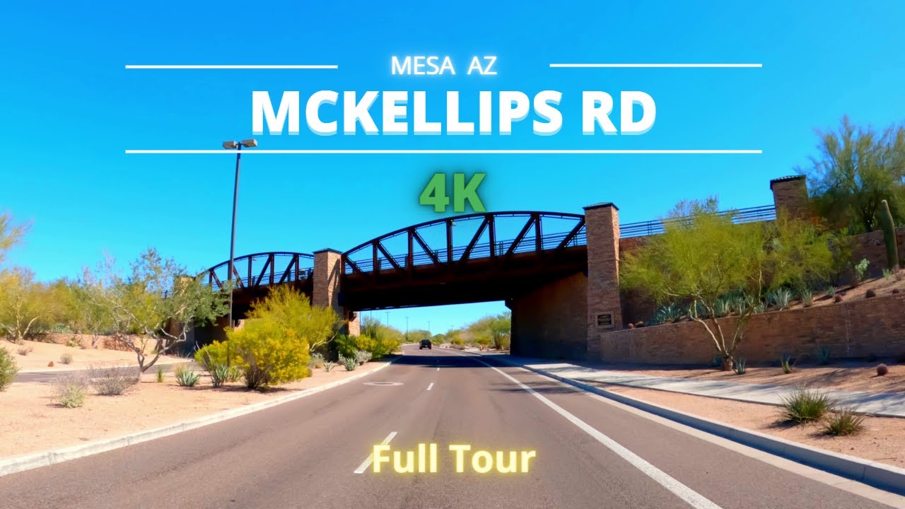 Complete Driving Route | Mesa Arizona | McKellips Road | Eastbound | Full Point Of View | #phoenix