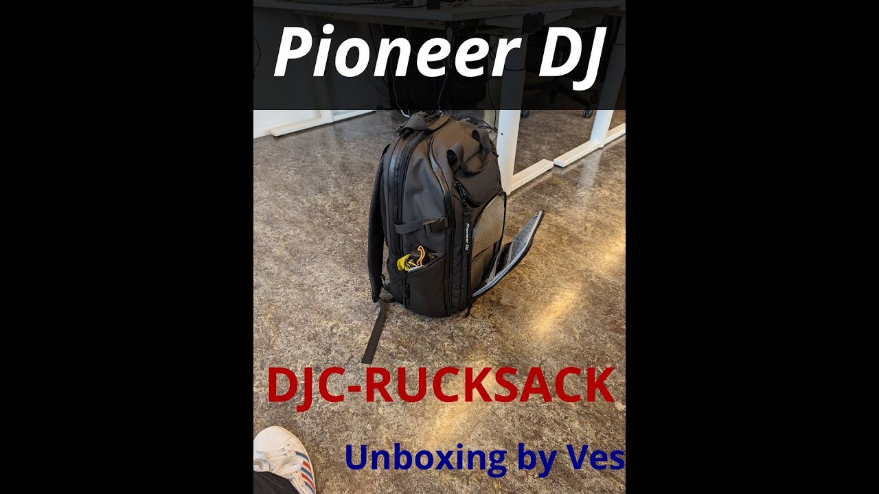Pioneer DJ DJC-RUCKSACK (aka Magma Solid Blaze Pack 120) unboxing