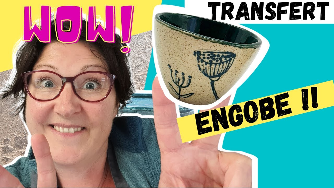 Comment faire un transfert d'engobe sur l'argile crue avec du papier? Avec simplicité et créativité!
