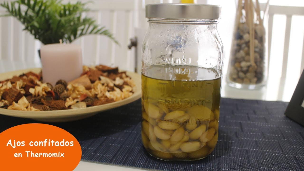 Ajos confitados en Thermomix