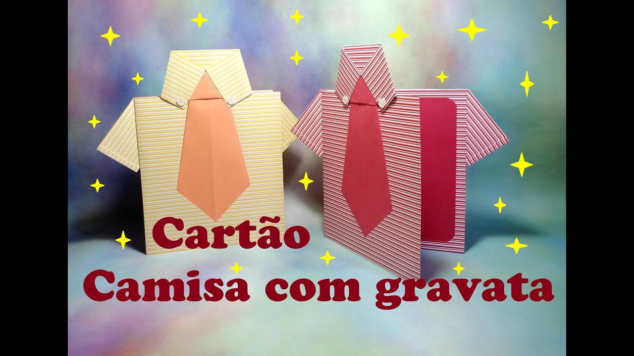 CAMISA COM GRAVATA - CARTÃO DIA DOS PAIS