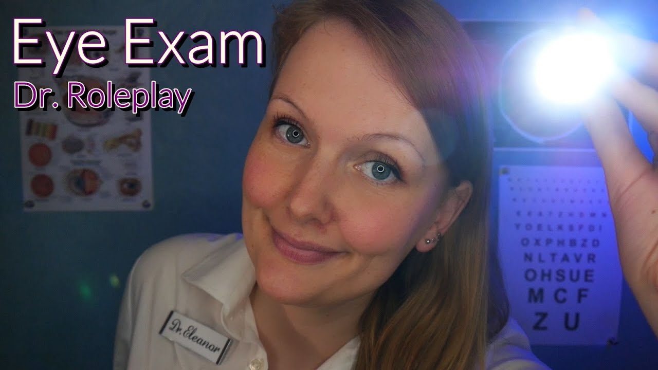ASMR Orbital Eye Exam (Flashlight, Eye Chart, Up-Close, Multicolor Lenses) Doctor Roleplay