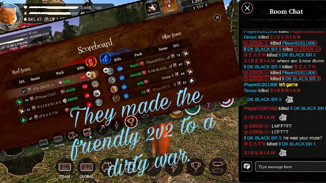 The Wolf - PvP in 0-2.4m Servers. They made the Friendly 2v2 to a Dirty war...(With Badr(the 70)