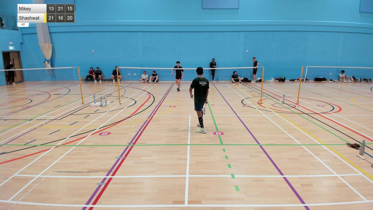 University of Warwick 1s vs Nottingham 1s Badminton - Court 1