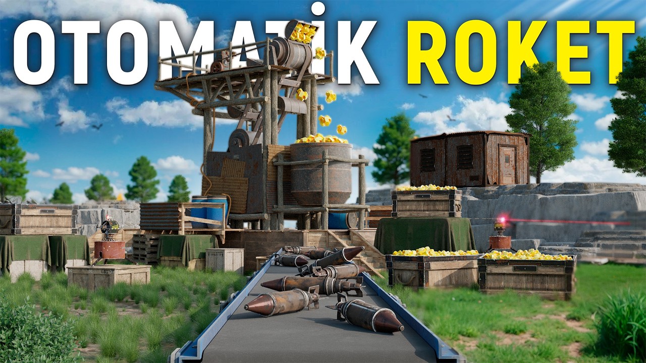 OTOMATİK ROKET ÜRETEN SİSTEMLİ EV YAPMAK!!! EFSANE RAİDLER ATTIK ! @EsquiRust I Rust Türkçe