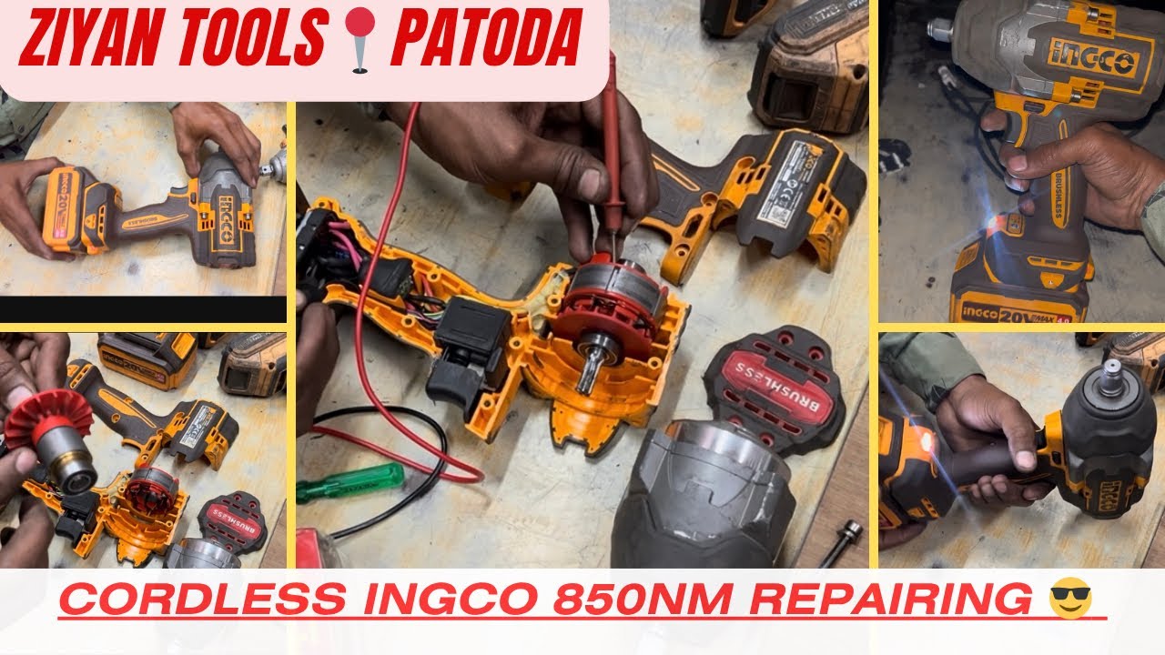 Ingco cordless drill 850nm machine repair👨‍🔧 brushless cordless drill machine💯#drill #ingco #india