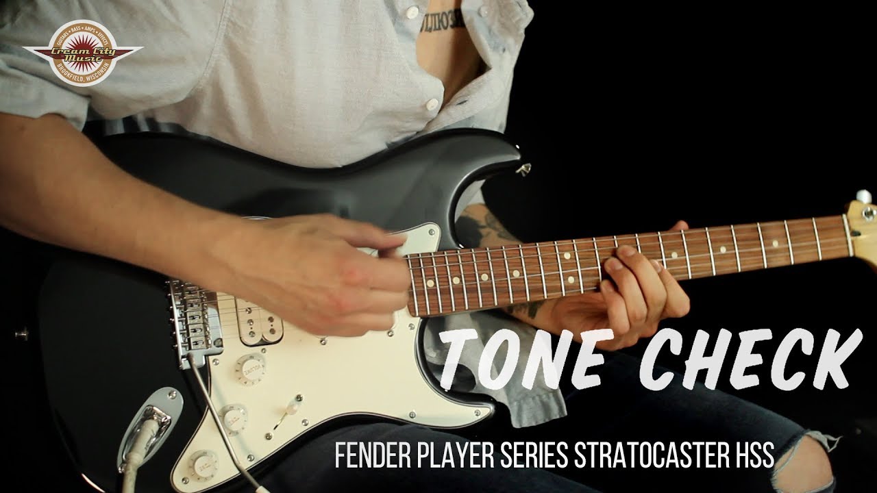 TONE CHECK: Fender Player Series Stratocaster HSS Demo | No Talking