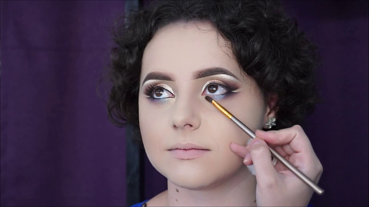 Eyeliner Gel & Pencil Technique Makeup