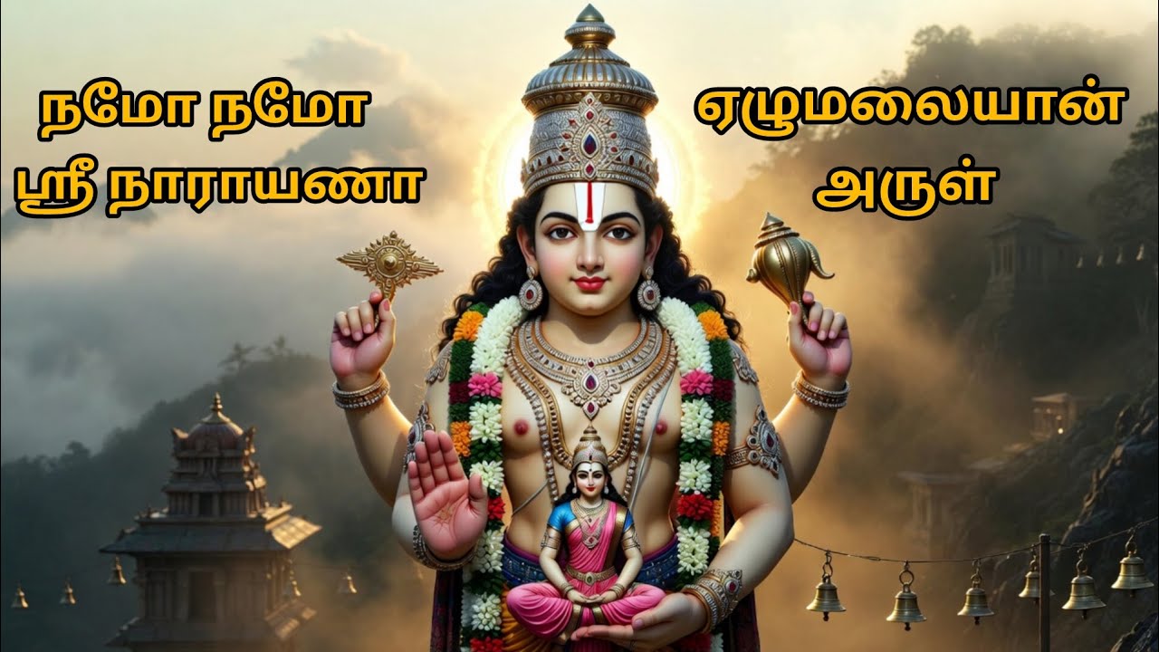 🕉️ Namo Namo Sri Narayana | Yezhu Malaiyanin 108 Naamavali | 30 Minutes Tirupati Devotional Song