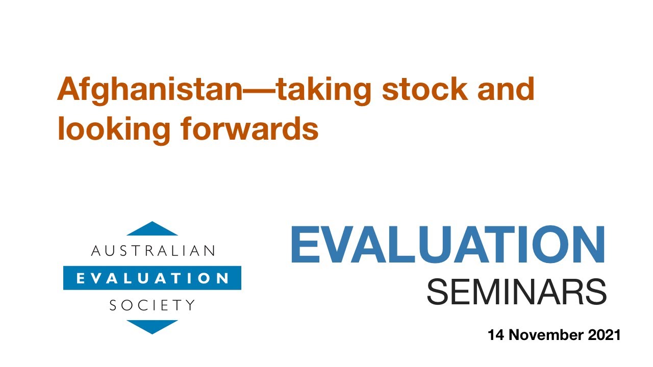 Afghanistan - taking stock and looking forwards