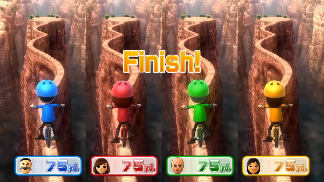 Wii Party U Minigames - White Bread Vs Clara Vs Daisuke Vs Jeff