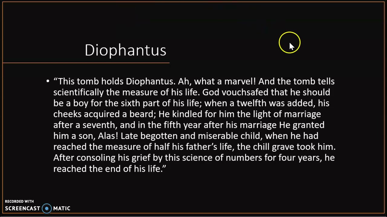 Arithmetica by Diophantus