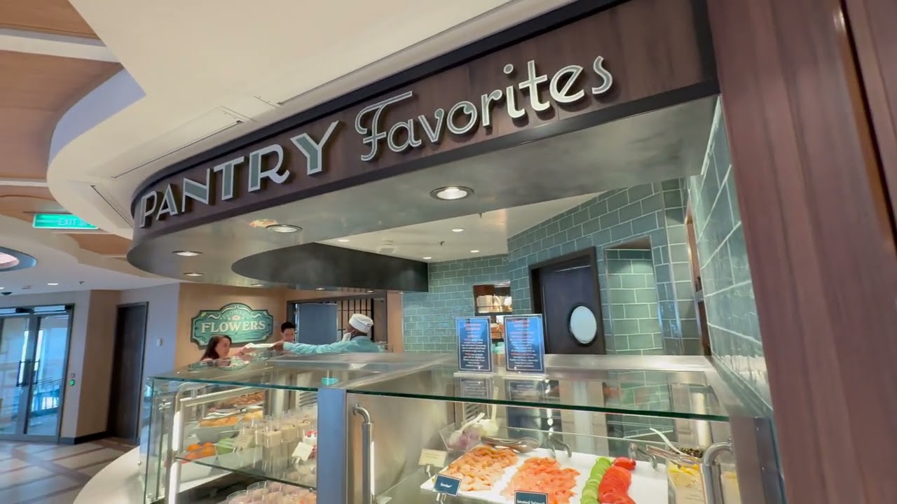 Breakfast Offerings at Marcelene Market - Disney Treasure