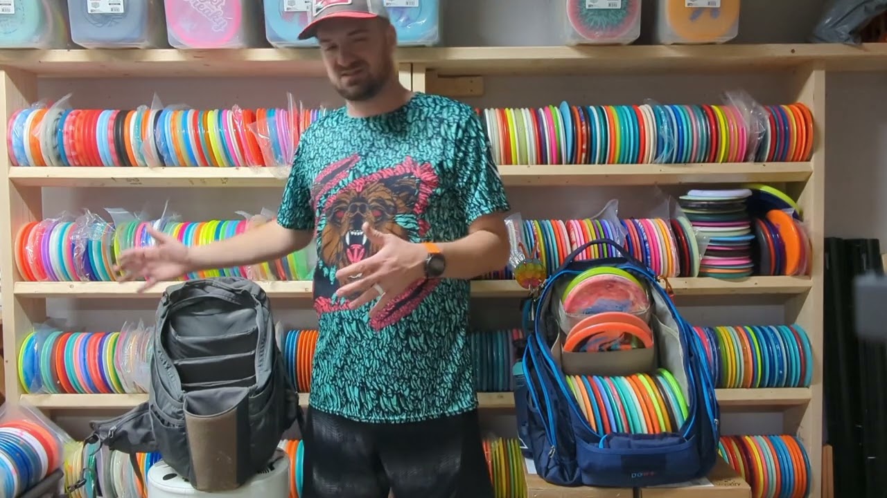 Upper Park Shift vs. Upper Park Rebel. Disc golf bag review.