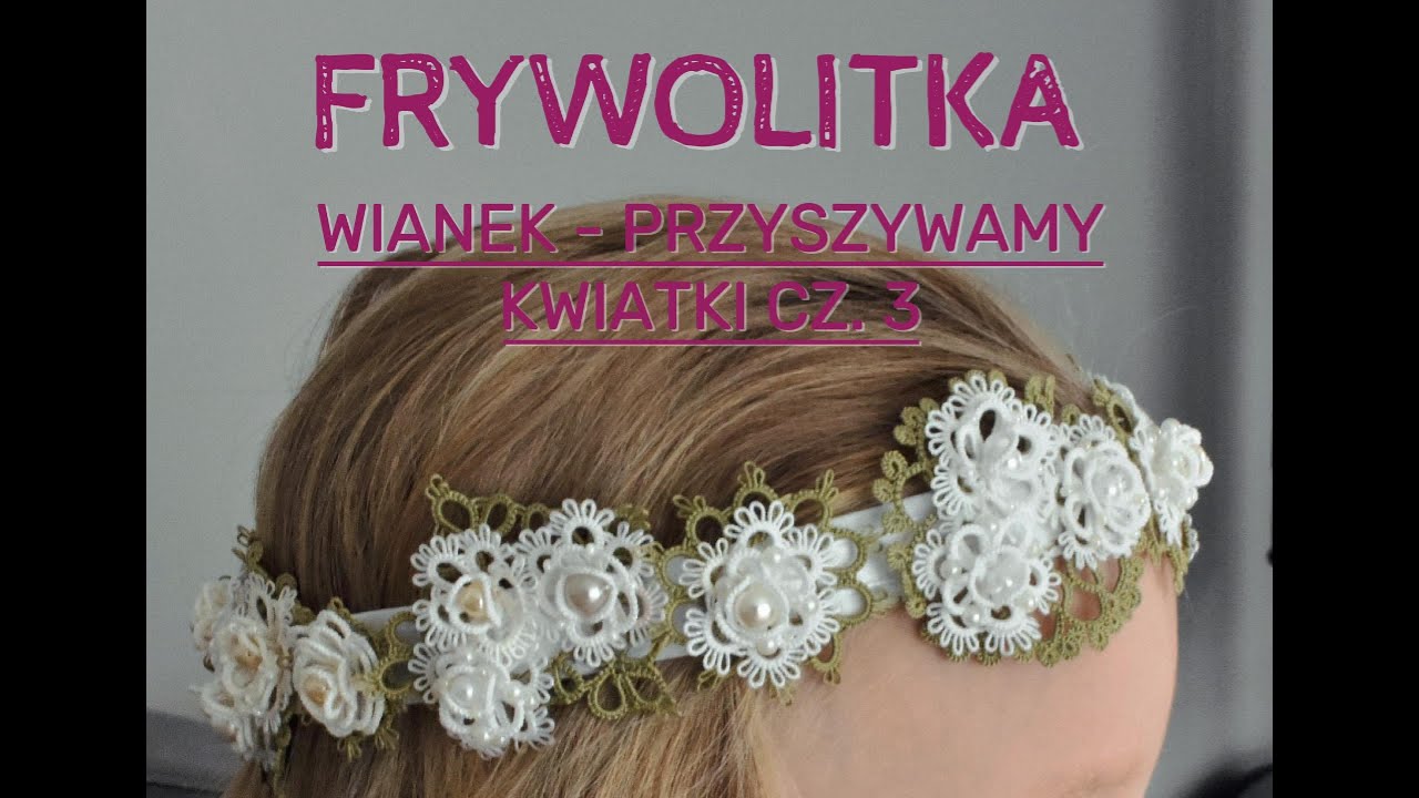 Frywolitka - wianek  3/3