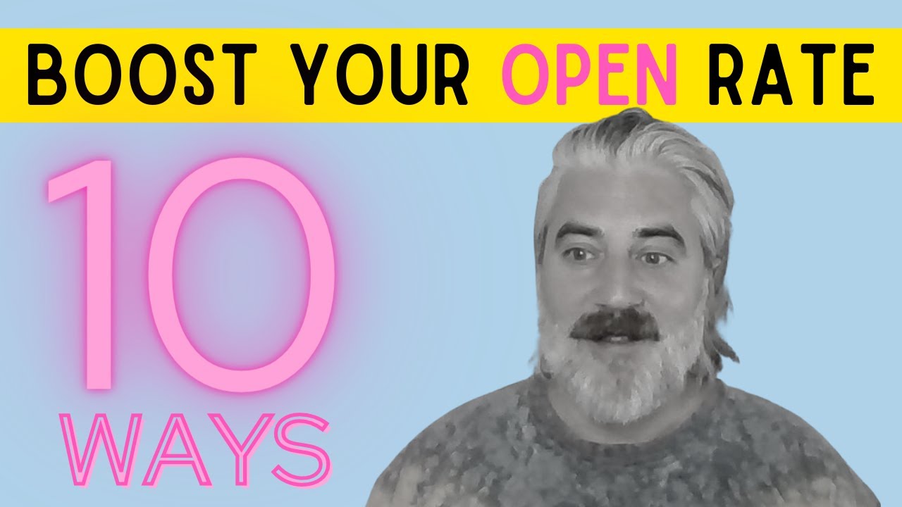 10 Ways To Improve Your Email Open Rate ✉ Book Marketing For Authors