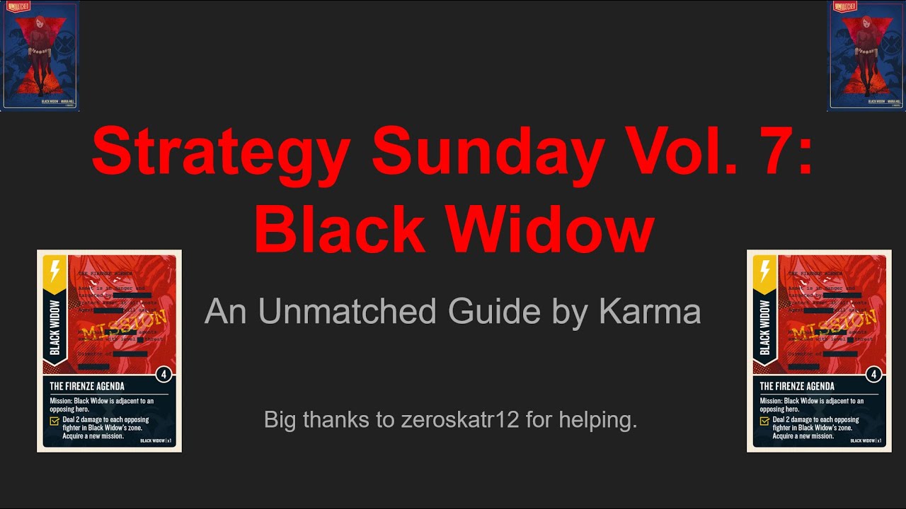 Strategy Sunday Vol. 7: Black Widow