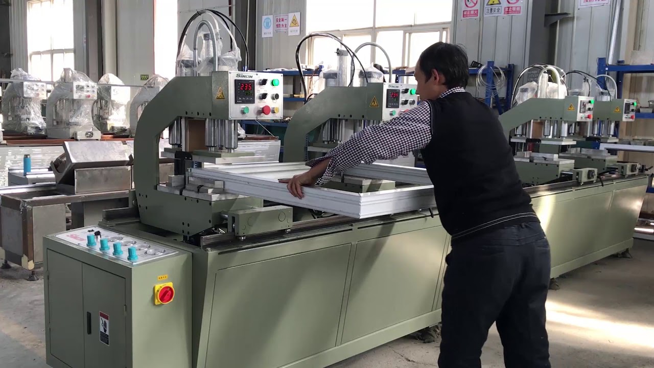 pvc window machine-4-head welding machine