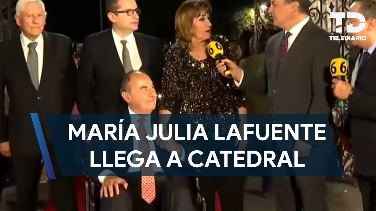 María Julia y su familia llega a Catedral de Monterrey para misa de agradecimiento