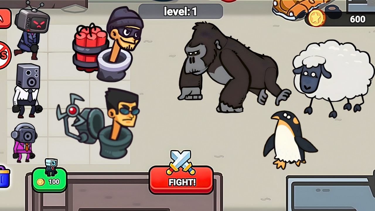Attack On Merge Vs My Animals My Perfect Zoo | Toilet & Cameraman vs Zoo Animals, Max Level Gameplay