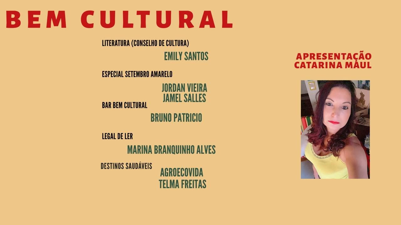 Bem Cultural entrevista Jamel Salles, Agroecovida, Telma Freitas e mais!