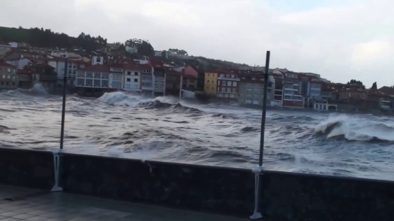 Marejada en Luanco Marzo de 2014