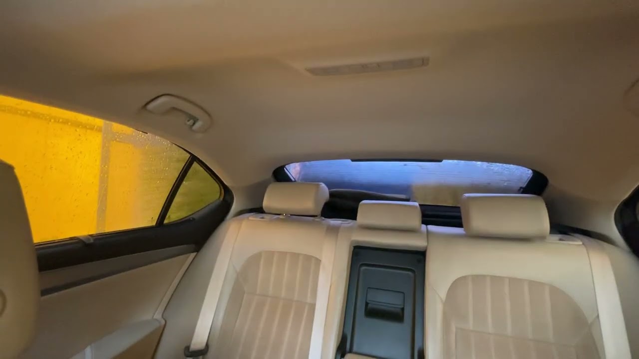 Car wash system while inside the vehicle