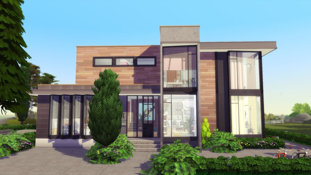 MODERN FAMILY HOUSE 👪 Sims 4 Speed Build Stop Motion 💍 NO CC