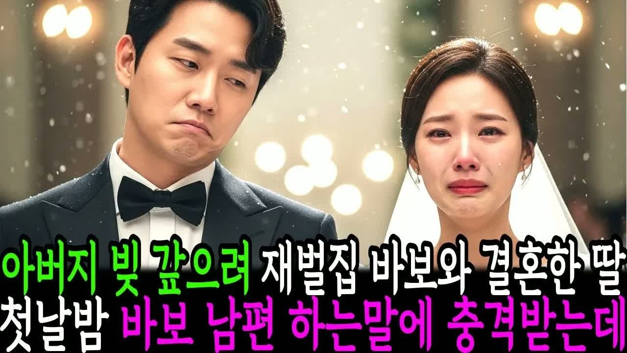 재벌 집 바보 남편과 결혼한 딸, 첫날 밤 남편이 던진 한마디에 가족 모두 숨죽이며 믿기 힘든 충격과 긴장