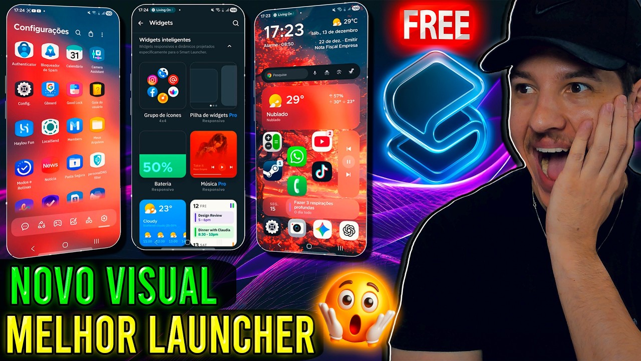 🚀Seu CELULAR vai FICAR NOVO com essa LAUNCHER LINDA 😱 VEJA AGORA