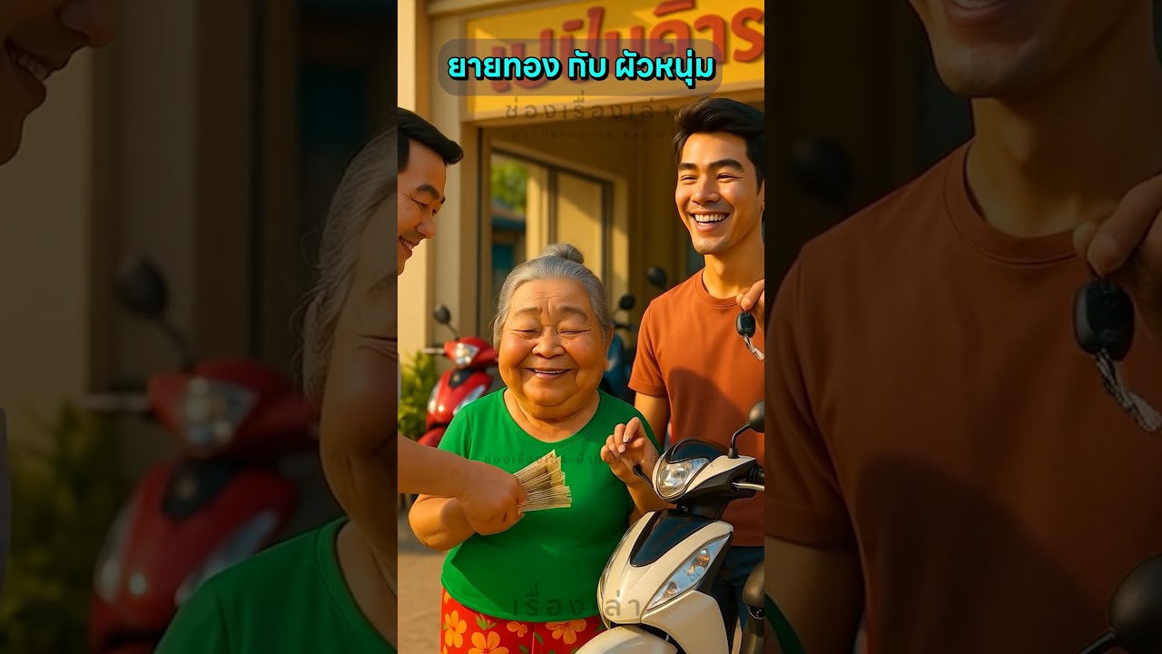 ยายทอง กับ ผัวหนุ่ม #นิทานสั้น #นิทานสนุก #นิทานสอนใจ #การ์ตูน #เรื่องเล่า #cartoon