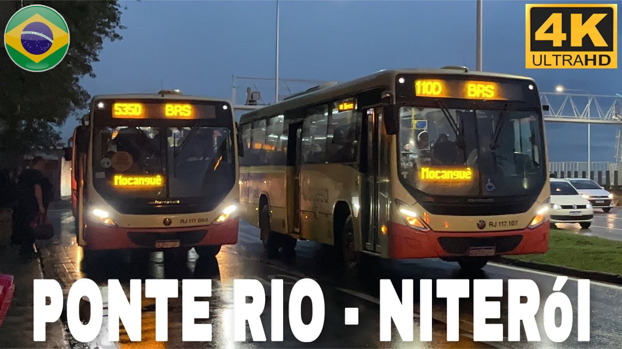 Ilha de Mocanguê - Ponte Rio - Niterói (RJ) - Movimentação de Ônibus #177 