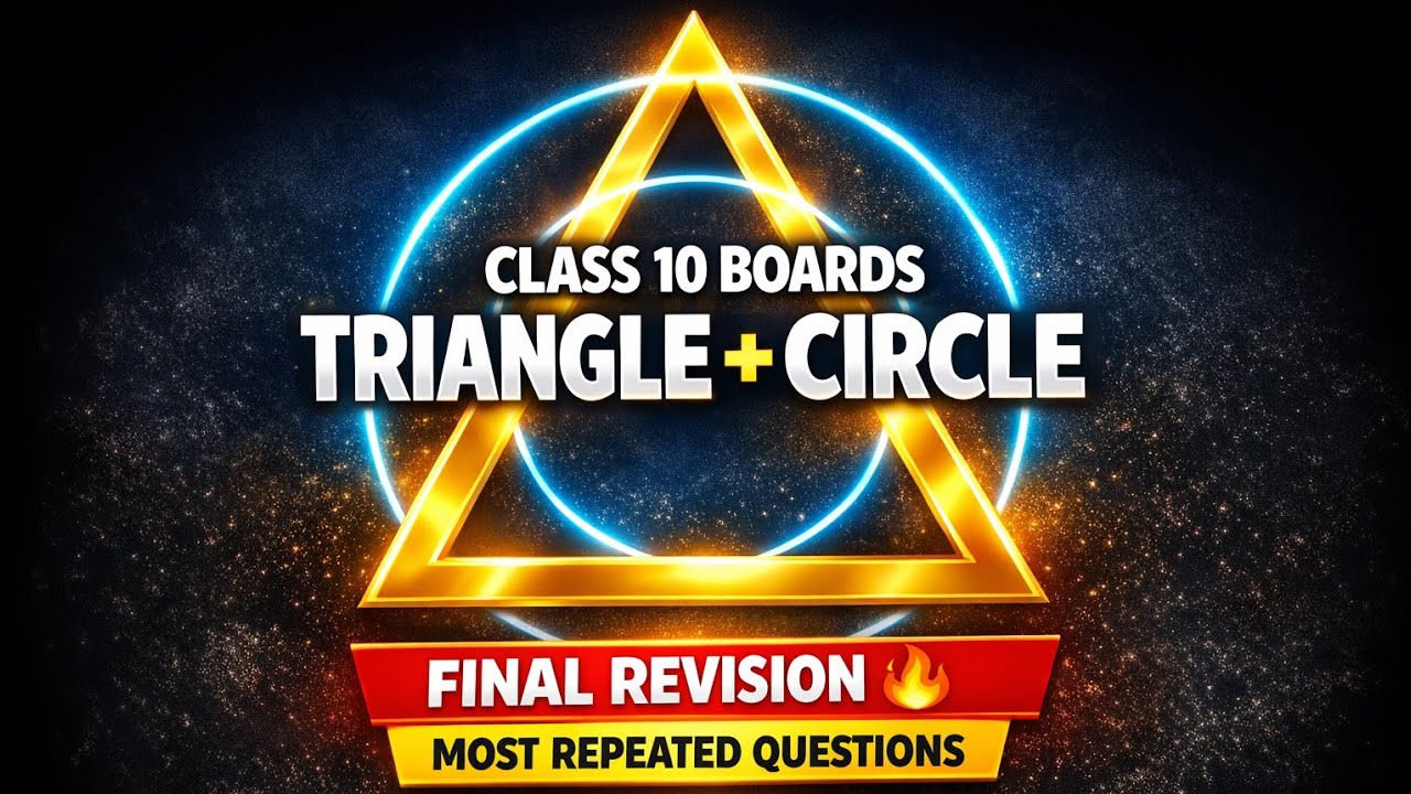 Most repeated questions from geometry Circles,Area related to Circles,Triangles #CBSE#boardexam2026 