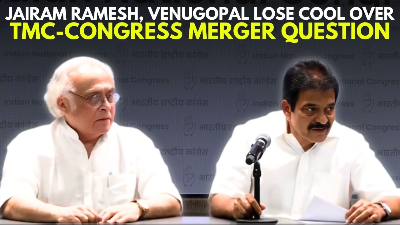 WATCH: Jairam Ramesh, Venugopal Lose Cool Over TMC-Congress Merger Question | Mamata Banerjee | WB