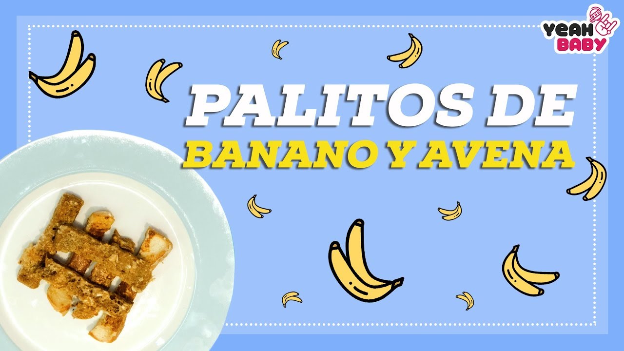 Palitos de banano con avena | Daniela Vidal y Nicolás de Zubiría | Recetas de papá y mamá