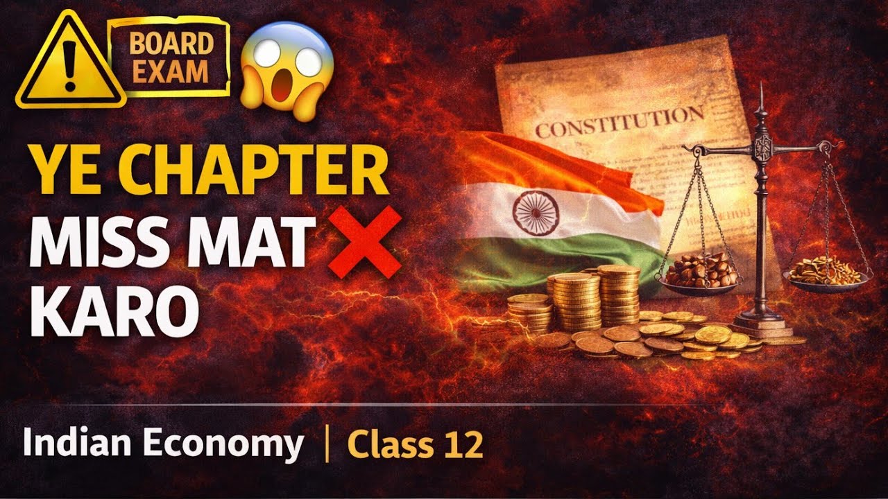 5 Marks Pakke 💯 | Indian Economy – Chapter 1 | Class 12