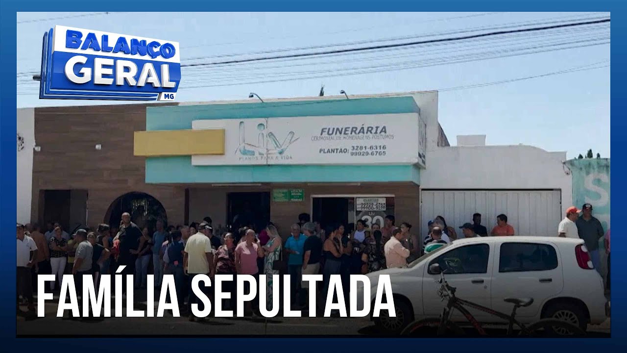 Família que morreu em acidente na MGC-452 é sepultada em Tupaciguara | Balanço Geral Minas