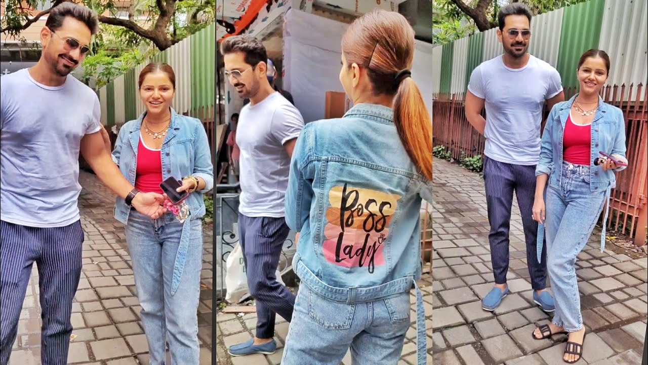 EXCLUSIVE : Boss Lady Rubina Dilaik & Abhinav Shukla Spotted in the City today ✨📸