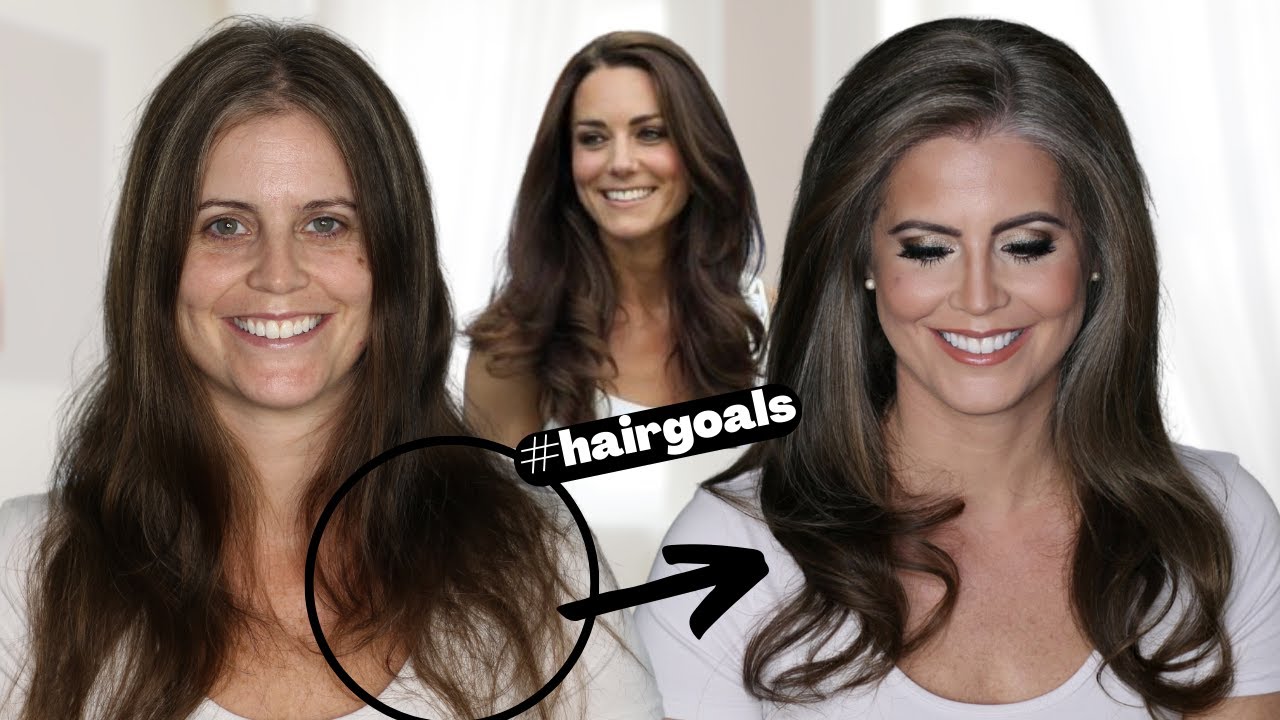 Get Kate Middleton’s GLOSSY BOUNCY Blowout even if you have FINE hair!