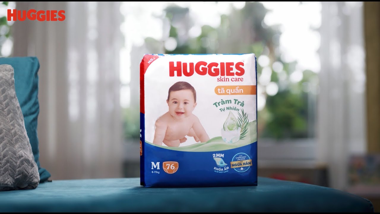 TÃ HUGGIES SKIN CARE TRÀM TRÀ DỊU DA MỚI