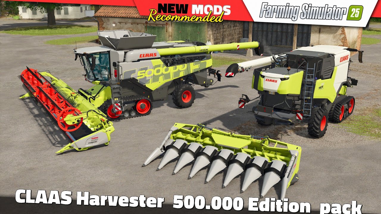 FS25 | CLAAS Harvester 500.000 Edition Pack - Farming Simulator 25 Mods Review QHD